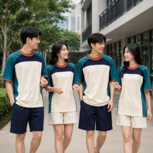 nhóm mặc Áo lớp phối màu