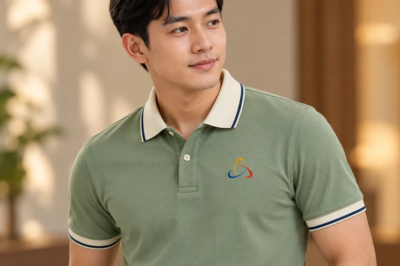 Vị trí in logo ngực trái áo đồng phục