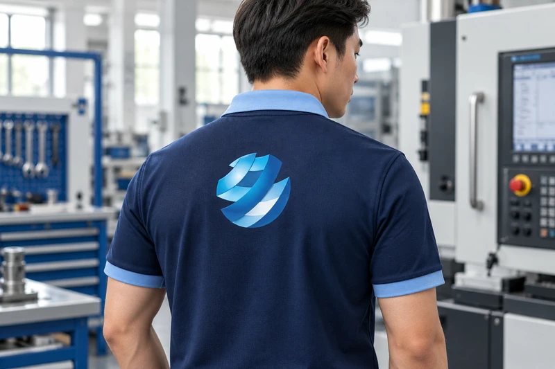 Vị trí in logo và hình sau lưng áo đồng phục