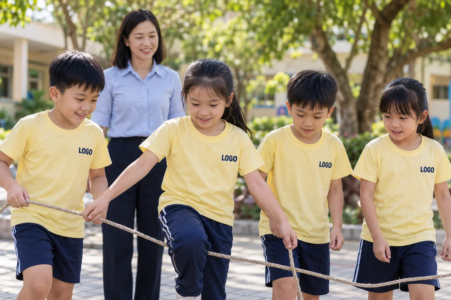 Hoạt động ngoài trời của học sinh