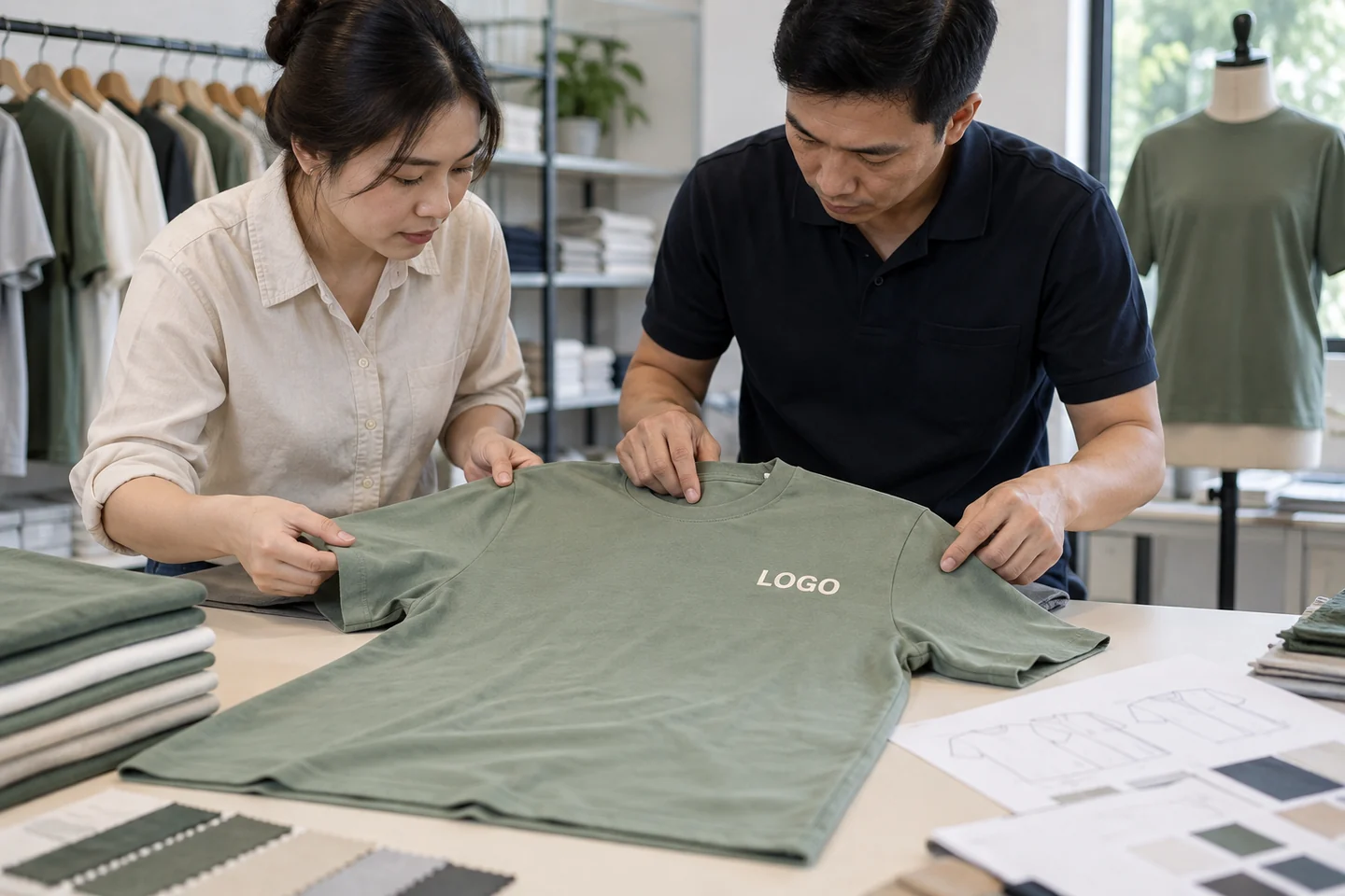 Kiểm tra áo đồng phục có logo