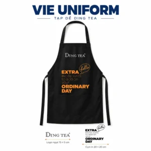 Maket tạp dề Ding Tea