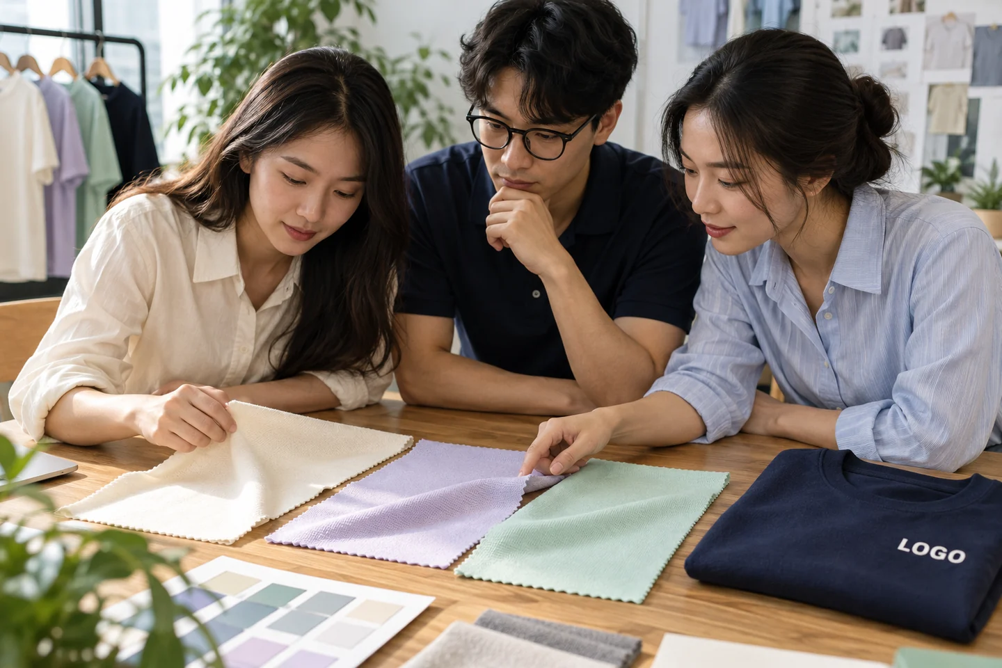 Mẫu vải và áo đồng phục