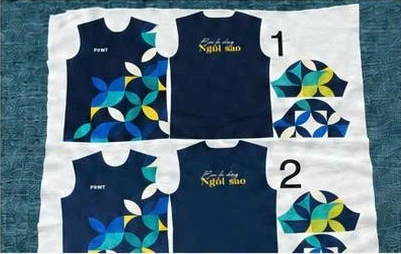 Mẫu in thử áo polo sự kiện Thiên Phúc trên vải thun lạnh
