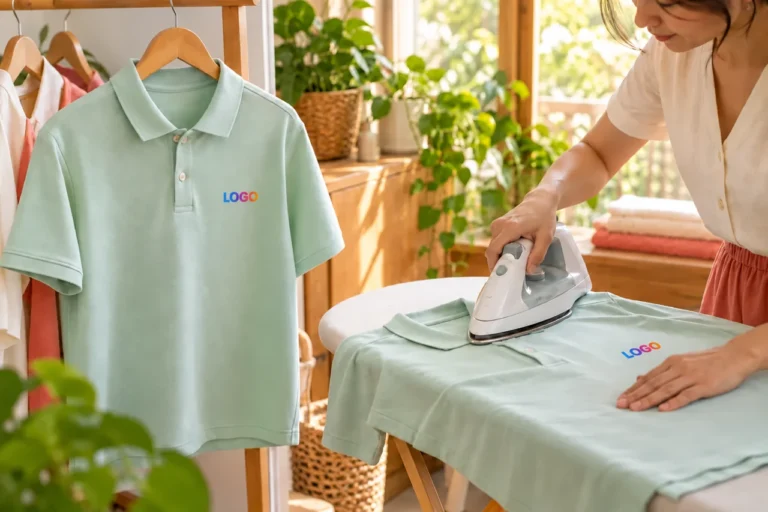 Cách là áo đồng phục có hình in: phẳng áo mà không ép hỏng hình