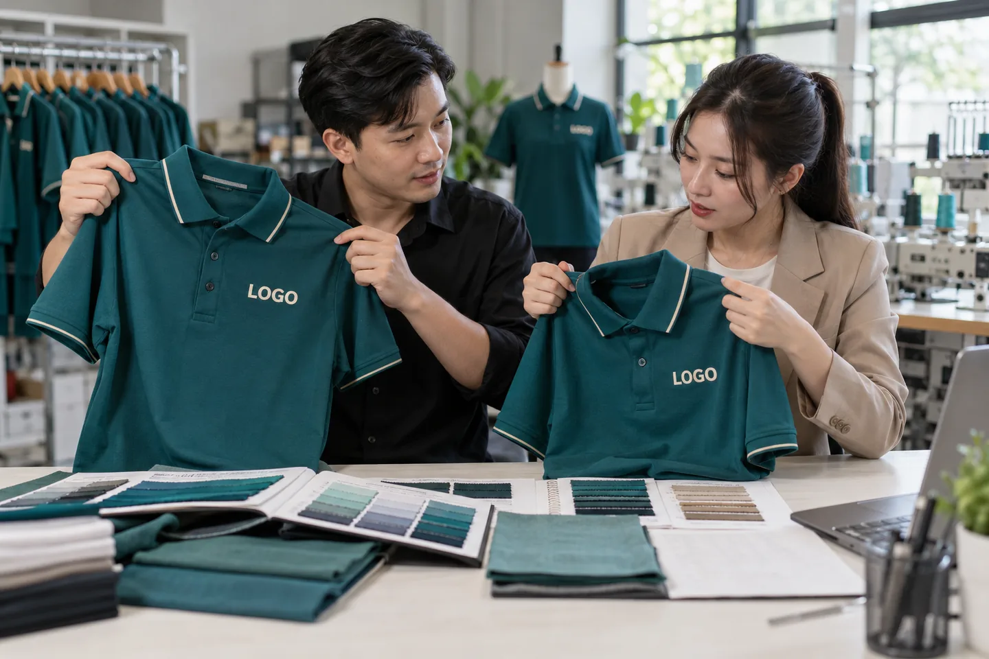 So sánh mẫu áo trước khi chọn xưởng may